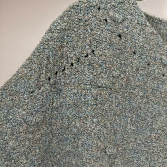 Lilith Light Blue Melange Knit Quirky Cozy 85% Merino Sweater - Picture 6 of 11